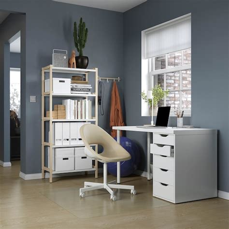 Lagkapten Alex Desk White 120x60 Cm Ikea