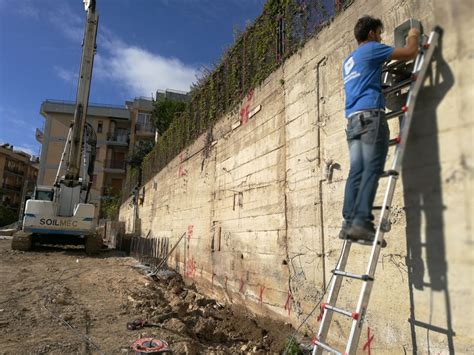 Monitoraggio Strutturale Muro Su Pali Salerno