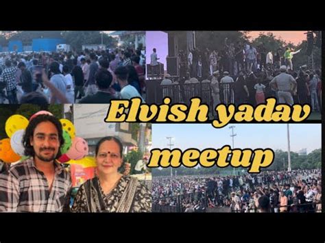 Vlog No Elvish Yadav Meetup In Tau Devi Lal Stadium Gurgaon Fan