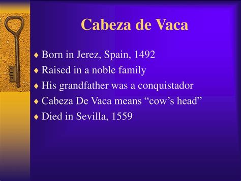 PPT - Cabeza De Vaca PowerPoint Presentation, free download - ID:5395788