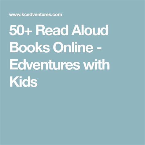 50+ Read Aloud Books Online (FREE!) | Read aloud books, Read aloud, Free kids books