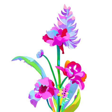 Viva Magenta Flowers · Creative Fabrica