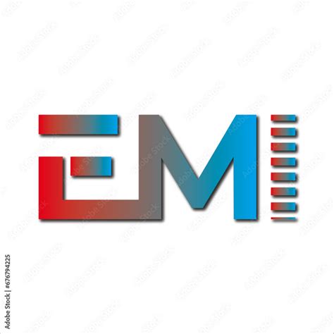 Emi Logo Letter Emi Logo Emi Icon Emi Design Emi Vector Emi Stock