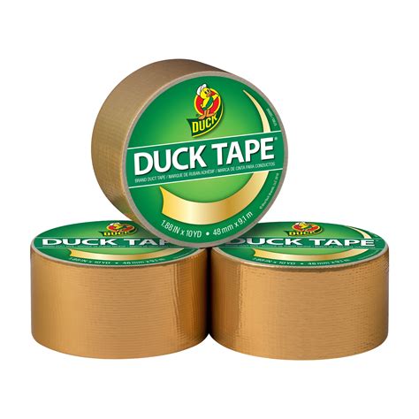 Duck Brand 188 In X 10 Yd Gold Colored Duct Tape 3 Pack