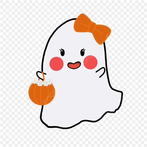 Cute Halloween Ghost Clipart Hd Png Cute Female Ghost Cute Ghost Halloween Png Image For