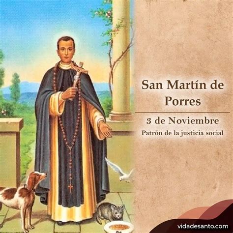 Biografía de San Martín de Porres Vida de Santo