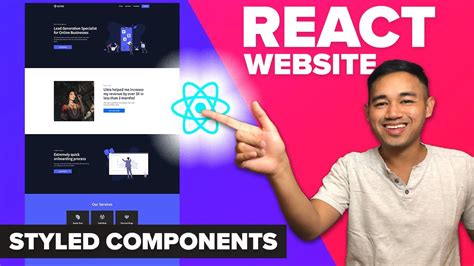 React Website Using Styled Components Beginner React Js Project Fully