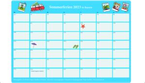 Ferienkalender Bayerischer Erziehungsratgeber