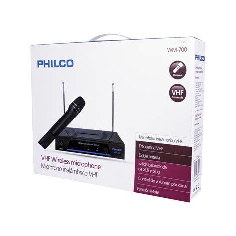 Ripley Micr Fono Philco Inal Mbrico Vhf Negro Wm