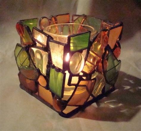 Glass Votive Holder Glass Votive Glass Votive Holders Stained Glass