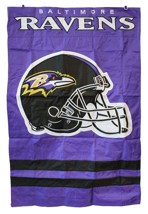 Buy Baltimore Ravens 2 Sided 28 X 44 Nfl Nylon Banner Flagline