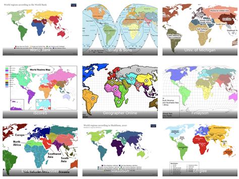 Regions Of The World Map Ap World History