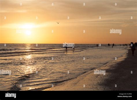 Sunset on Anna Maria Island, Florida Stock Photo - Alamy