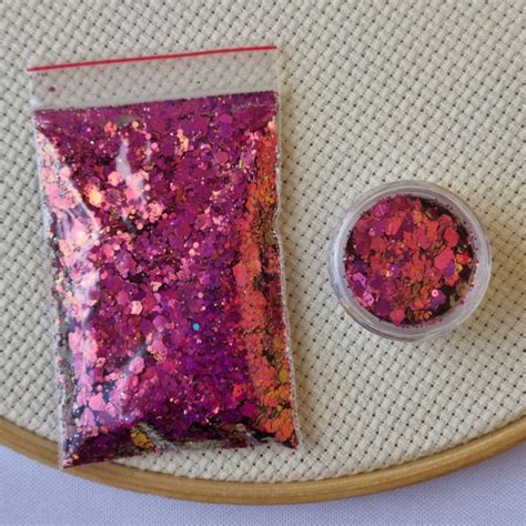 Glitter Flocado Camale O Resina Decora O De Unha Slime Shopee Brasil