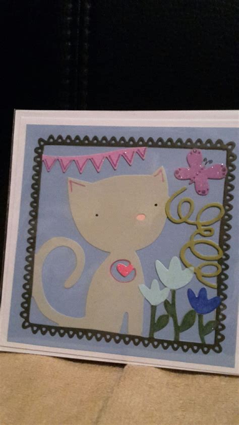 Cute Cat Card Cat Cards Handmade Cards Cute Cat Cats Craft Cards Gatos Cat Diy Cards Kitty