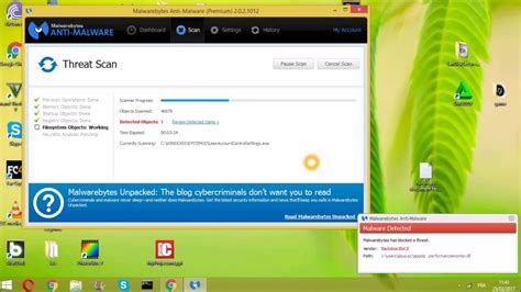 malwarebytes Run Full System Scan - YouTube