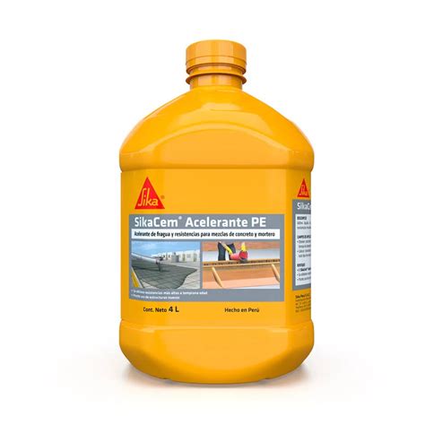 Acelerador De Concreto Sika Cem 4L CONSELVA Comercial Selva Nor