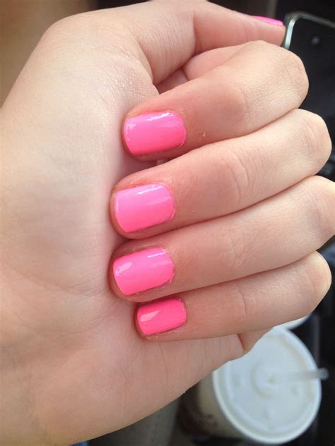 China Glaze Shocking Pink Nails Nail Polish Nail Colors