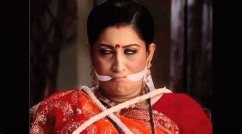 Smriti Irani Gagged Meme Smriti Irani Gagged Discover Share GIFs