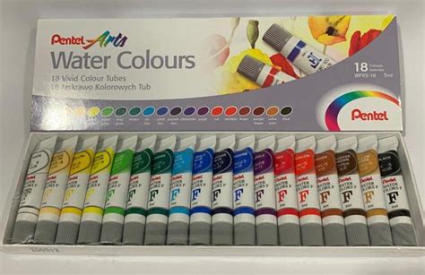 Tinta Aquarela Pentel Arts Water Colours 18 Cores WFRS 18