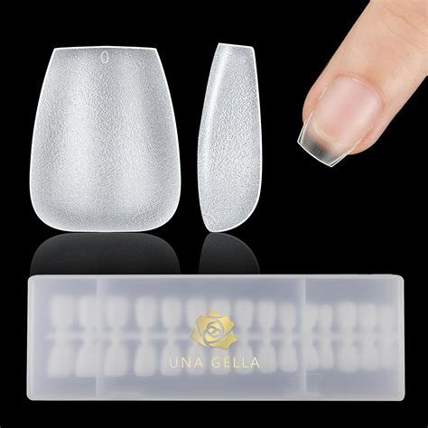 Amazon UNA GELLA Extra Short Coffin Nail Tips 360 Pcs Soft Gel