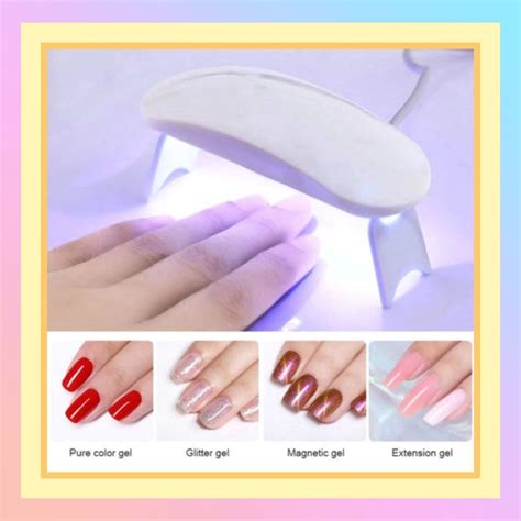 Jual Lampu Led Uv Mini W Portabel Nail Dryer Untuk Pengering Kutek Gel