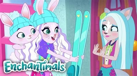 Enchantimals Snow Ski Skate Fun With Enchantimals Youtube