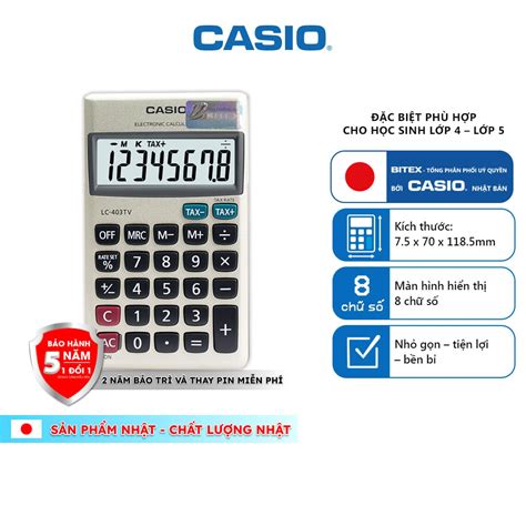 Máy tính Casio LC 403TVMáy tính CASIO LC 403TV BITEXSHOP