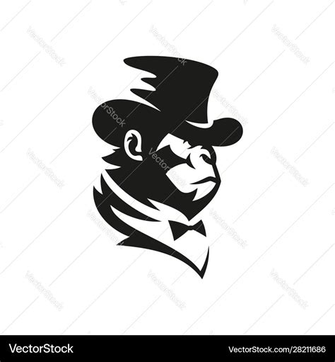 Monkey logo design Royalty Free Vector Image - VectorStock