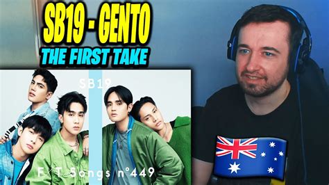 🇦🇺australian Reaction To Sb19 Gento The First Take Youtube