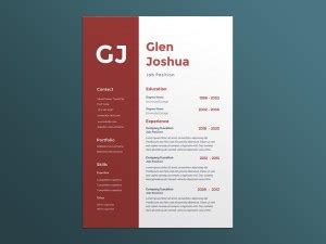 Free Bank Examiner Resume Template with Clean and Simple Look