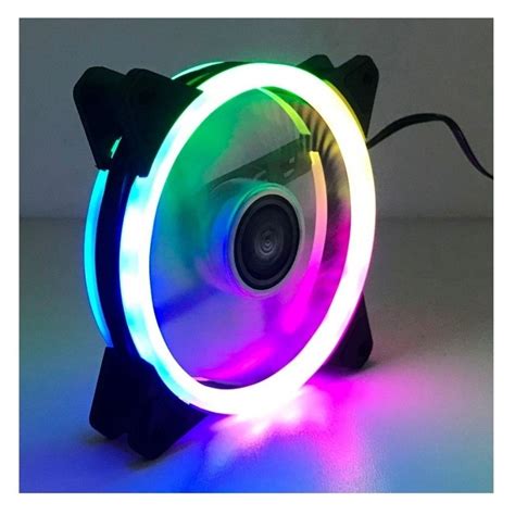 Cooler Fan Dupla Face 120m 18 Leds Rgb Dex Dx 12w No Shoptime