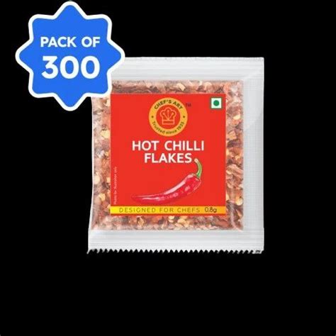 Chef S Art Hot Chilli Flakes Sachet 0 8 Gm Pack Of 300 At Best Price In Bengaluru