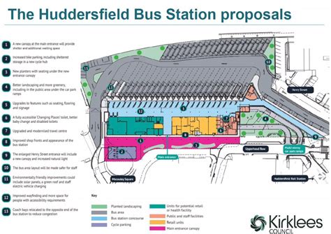 New-look £20 million Huddersfield Bus Station will have sweeping canopy ...