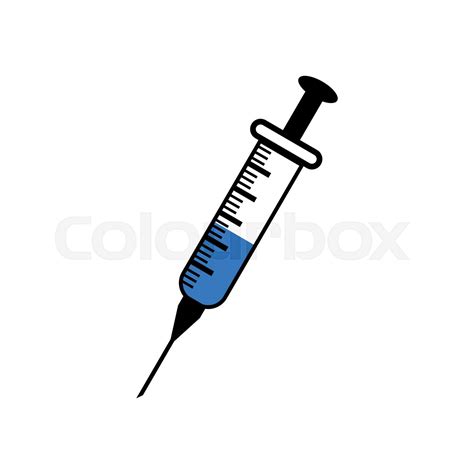 Syringe Graphic Design Template Vector Isolated Stock Vector Colourbox