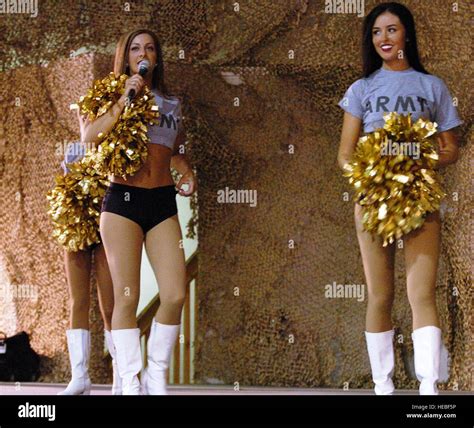 Left To Right Sarah And Bailey Two Of Five Minnesota Viking Cheerleaders Who Toured And