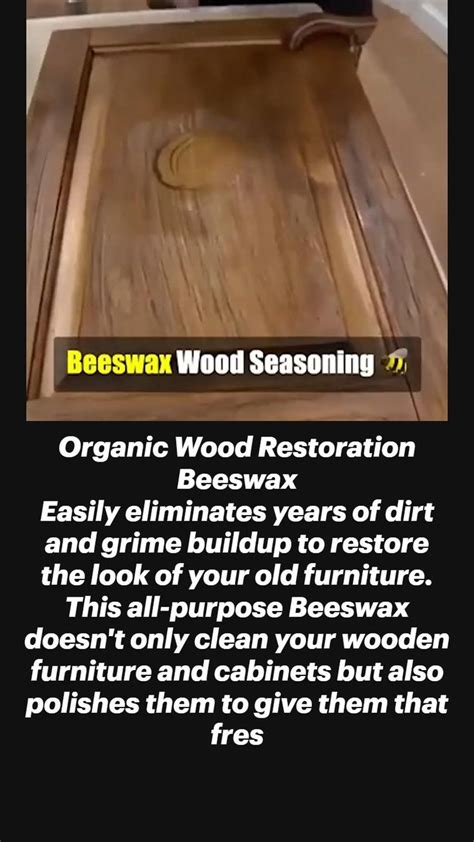 Organic Wood Restoration Beeswax Organic Wood Restoration Home Repair