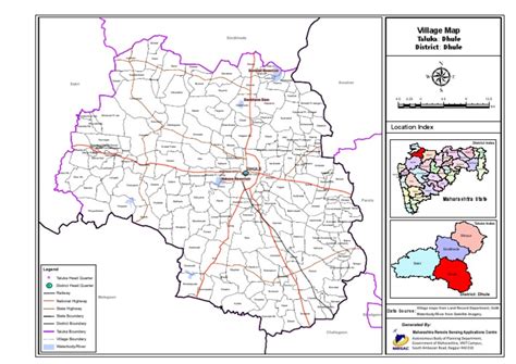 Village Map: Taluka: Dhule District: Dhule | PDF | Remote Sensing | Imaging