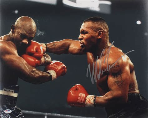 Mike Tyson Signed 16x20 Photo Psa Coa Pristine Auction