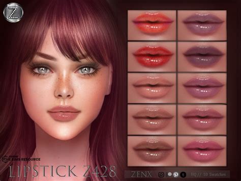 The Sims Resource ZENX LIPSTICK Z428 HQ