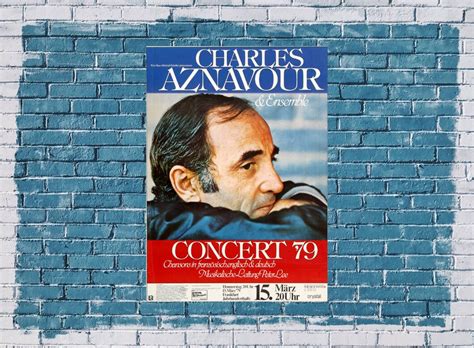 Charles Aznavour In Concert Frankfurt Konzertplakat