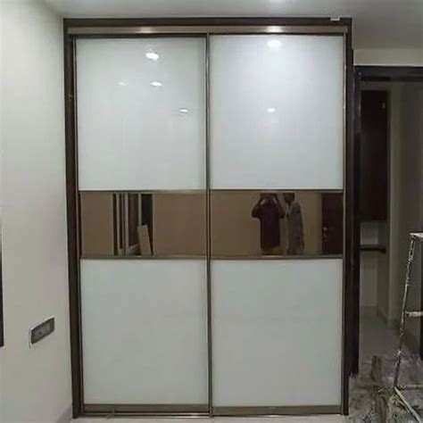 Doors Mm Aluminium Sliding Door Wardrobe With Locker At Rs