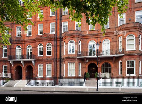 Victorian Houses In Red Brick Kensington London England United