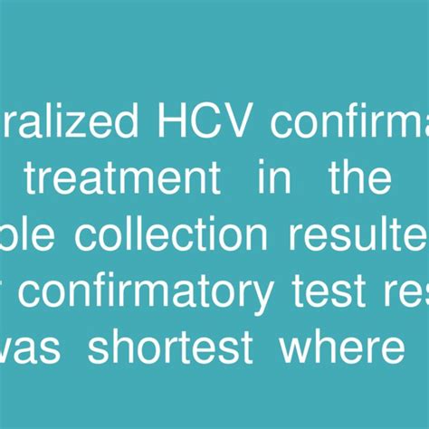 Turnaround Time Across The Hcv Care Cascade Download Scientific Diagram