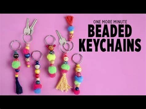 One More Minute Beaded Keychains YouTube