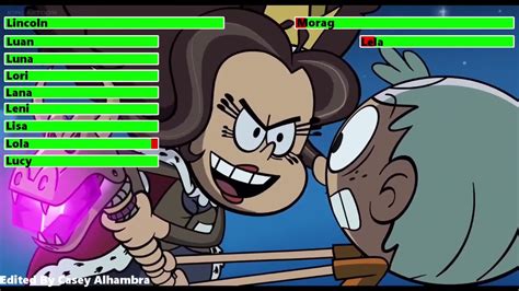 The Loud House Movie 2021 Final Battle With Healthbars Youtube