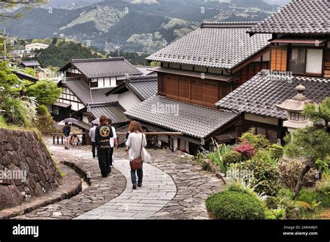 Magome Japan May 2 2012 People Visit Old Town Of Magome Magome