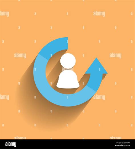 Vector user icon modern flat design Stock Vector Image & Art - Alamy