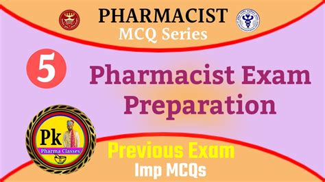 Pharma MCQs Ll Pharmacist Exam Preparation Pharmavist Exam