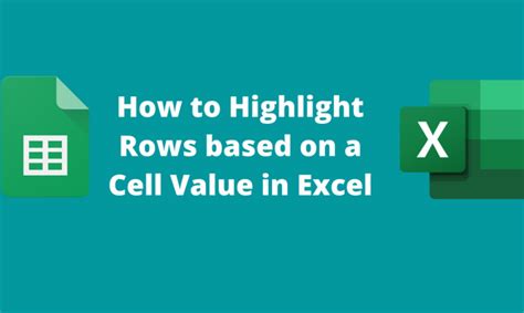 How To Highlight Rows Based On A Cell Value In Excel Basic Excel Tutorial